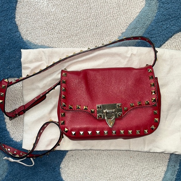 Valentino Rockstud Leather Crossbody Bag - Picture 3 of 9